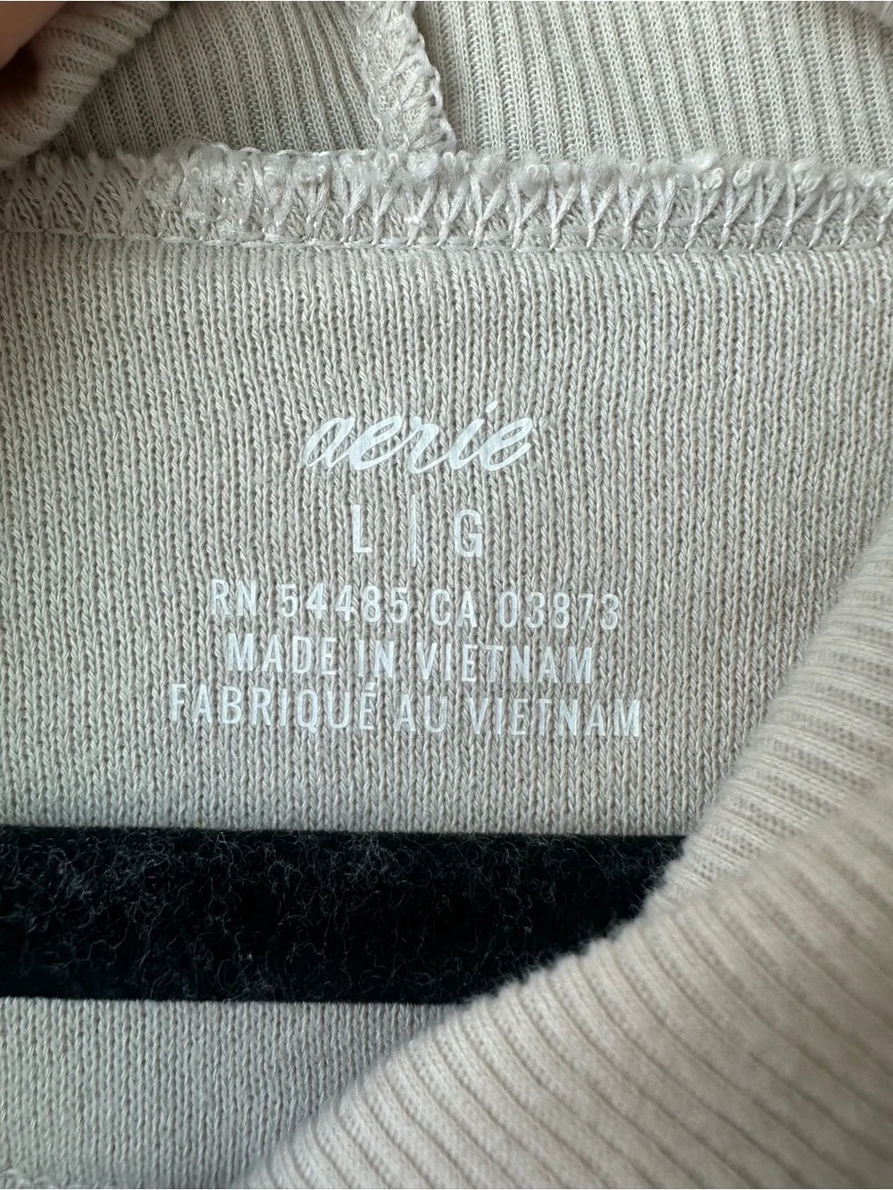 aerie Cream Cowl Neck Oversized Sweater